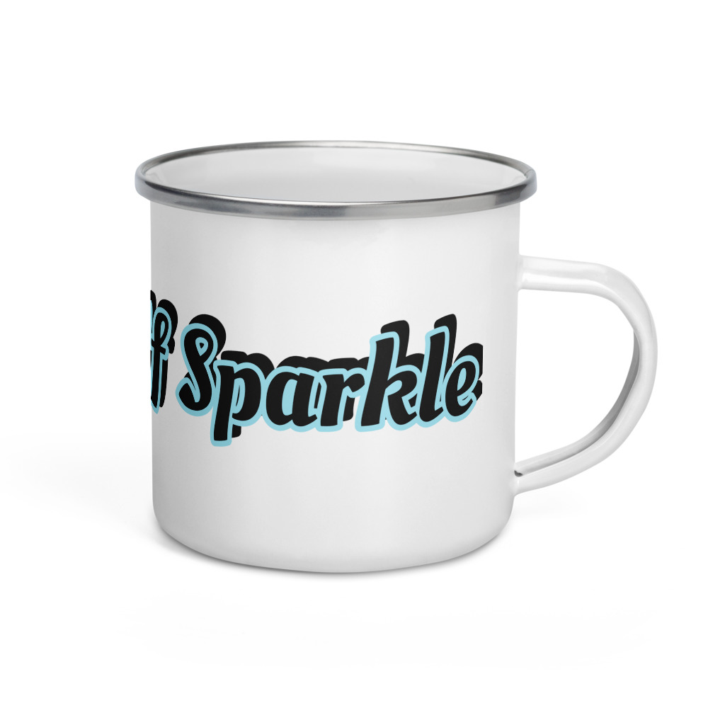 Let Yourself Sparkle Enamel Mug - Image 2